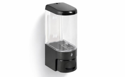 Vloeibare zeepdispenser 0,25 l / ABS, glanzend zwart
