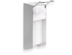 Dispenser voor desinfectievloeistof 0,5 l met elleboogknop / mat aluminium
