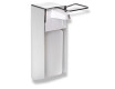 Dispenser voor desinfectievloeistof 1,0 l met elleboogknop / mat aluminium