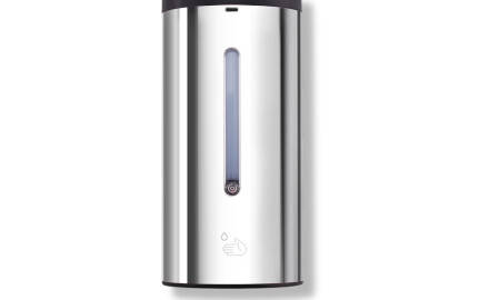 Automatische, contactloze dispenser voor vloeibare zeep/desinfectiegel, 0,7 l / glanzend roestvrij staal