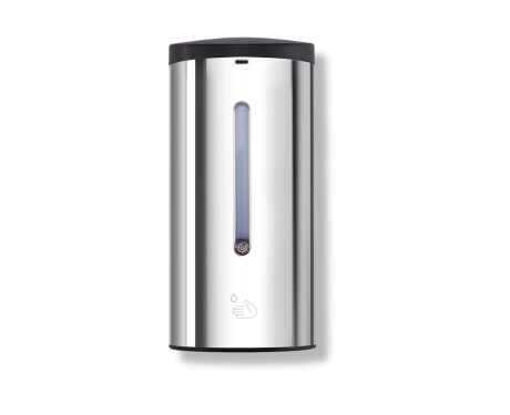 Automatische, contactloze dispenser voor vloeibare zeep/desinfectiegel, 0,7 l / glanzend roestvrij staal