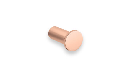Enkele handdoekhaak / roségoud glanzend