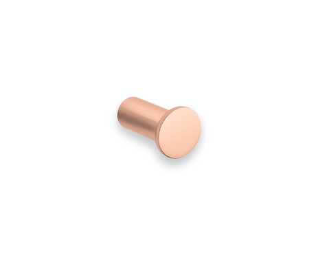 Enkele handdoekhaak / roségoud glanzend