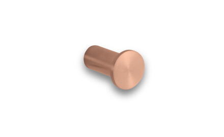 Enkele handdoekhaak / roségoud geborsteld