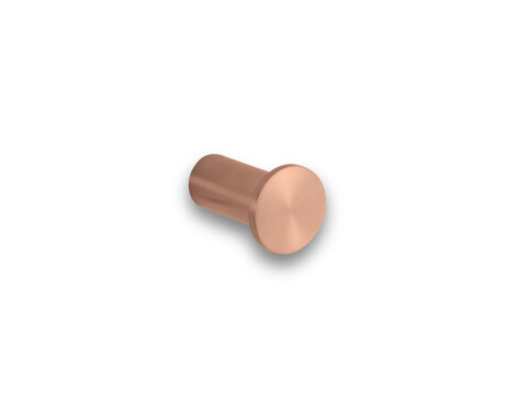 Enkele handdoekhaak / roségoud geborsteld