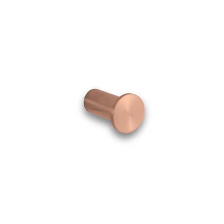 Enkele handdoekhaak / roségoud geborsteld #1