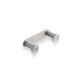 Brede lat - 2 handdoekhaken / geborsteld staal #1