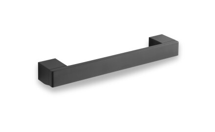 Rechte badkamerhandgreep 28 cm / matzwart