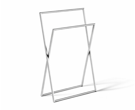 Dubbele handdoekhouder / opvouwbaar / verchroomd