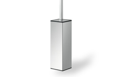 Hangende wc-borstel / vierkant / gepolijst staal