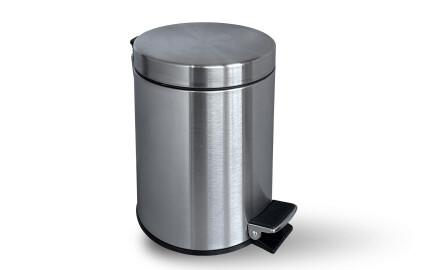STANDARD ronde pedaalemmer 3 L, soft close / gesatineerd staal