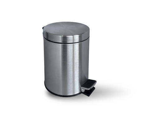 STANDARD ronde pedaalemmer 3 L, soft close / gesatineerd staal