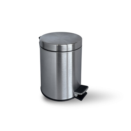 STANDARD ronde pedaalemmer 3 L, soft close / gesatineerd staal #1