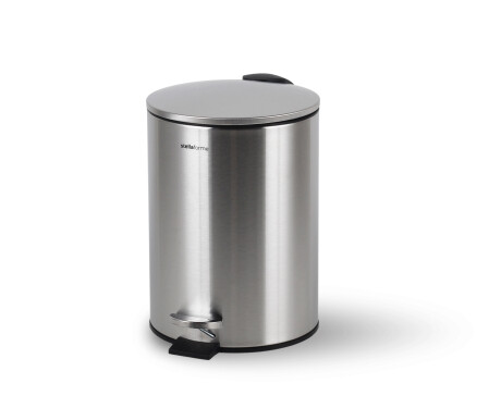 BUDGET ronde pedaalbak 3 L, soft close / roestvrij staal, satijnafwerking