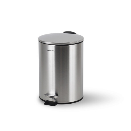 BUDGET ronde pedaalbak 3 L, soft close / roestvrij staal, satijnafwerking #1