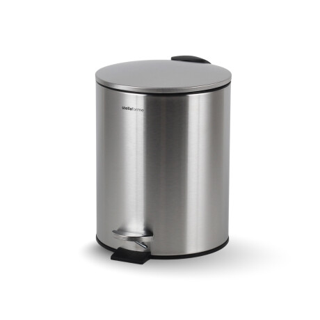 BUDGET ronde pedaalbak 5 L, soft close / roestvrij staal, satijnglans #1