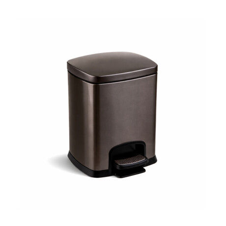 PREMIUM rechthoekige pedaalemmer 5 L, soft close / metallic grafiet #1