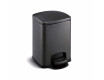 PREMIUM rechthoekige pedaalemmer 5 L, soft close / matzwart