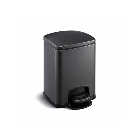 PREMIUM rechthoekige pedaalemmer 5 L, soft close / matzwart #1