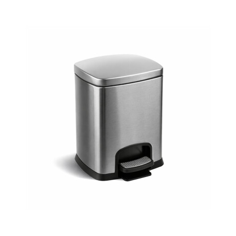 PREMIUM rechthoekige pedaalemmer 5 L, soft close / roestvrij staal satijn #1