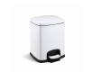 PREMIUM rechthoekige pedaalemmer 5 L, soft close / wit