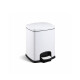 PREMIUM rechthoekige pedaalemmer 5 L, soft close / wit #1