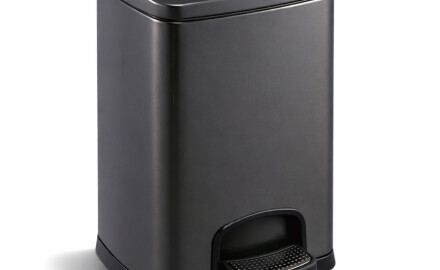 PREMIUM rechthoekige pedaalemmer 20 L, soft close / matzwart