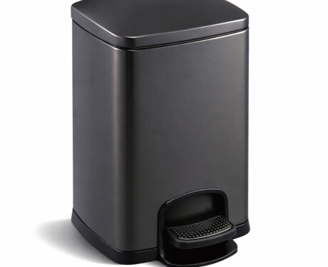 PREMIUM rechthoekige pedaalemmer 20 L, soft close / matzwart