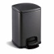 PREMIUM rechthoekige pedaalemmer 20 L, soft close / matzwart #1