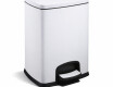 PREMIUM rechthoekige pedaalemmer 20 L, soft close / wit