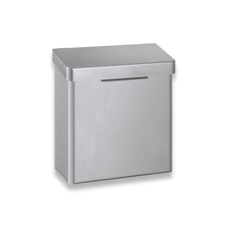 Afvalbak voor hygiënisch afval 4,5 l, serie R10 / geborsteld roestvrij staal #1