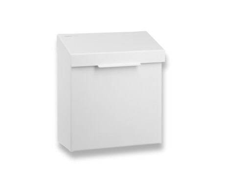 Afvalbak voor hygiënisch afval 4,5 l, serie R1 / roestvrij staal, matwit
