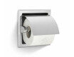 Toiletrolhouder / inbouwmodel / gepolijst staal