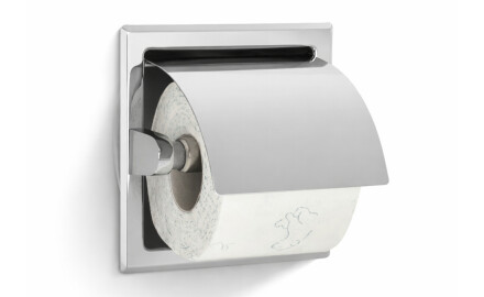 Toiletrolhouder / inbouwmodel / gepolijst staal