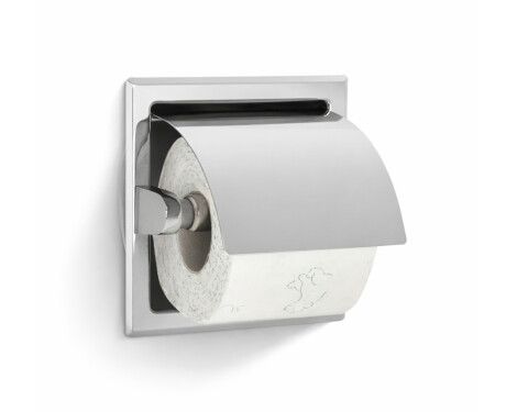Toiletrolhouder / inbouwmodel / gepolijst staal