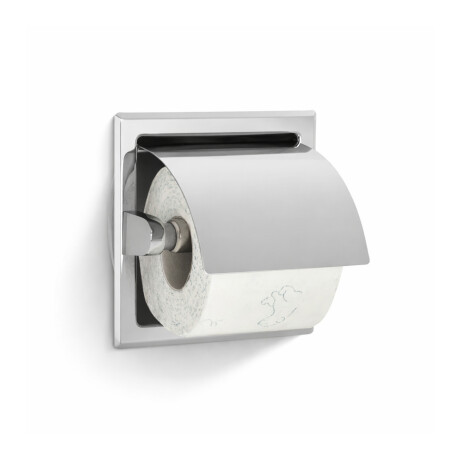 Toiletrolhouder / inbouwmodel / gepolijst staal #1