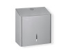 Vierkante toiletrolhouder voor rollen met een maximale diameter van 19 cm, serie R10 / geborsteld roestvrij staal