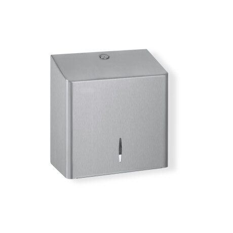 Vierkante toiletrolhouder voor rollen met een maximale diameter van 19 cm, serie R10 / geborsteld roestvrij staal #1