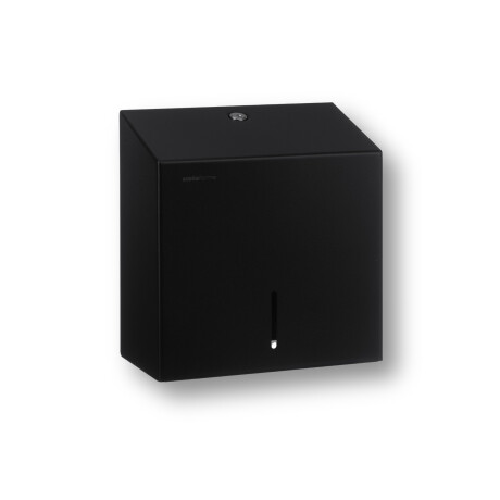 Vierkante toiletrolhouder voor rollen met een maximale diameter van 19 cm, serie R1 / roestvrij staal, matzwart #1