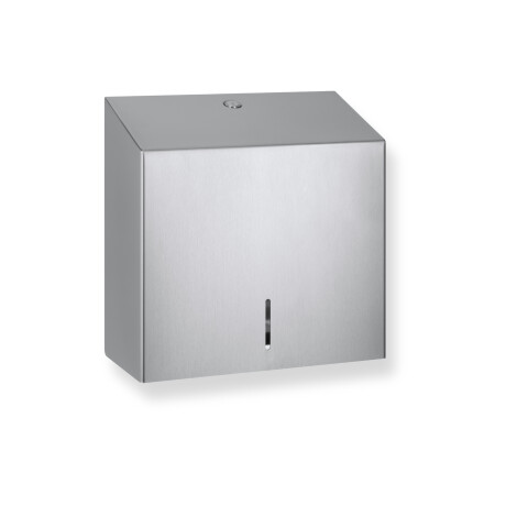 Vierkante houder voor toiletpapier op rol, max. Ø 19 cm, serie R1 / geborsteld staal #1