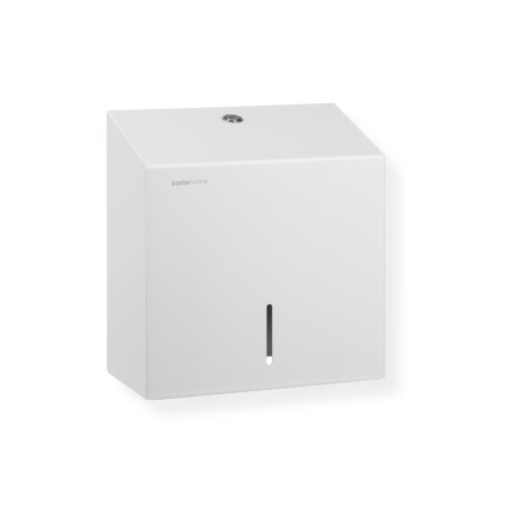 Vierkante toiletrolhouder voor rollen met een maximale diameter van 19 cm, serie R1 / roestvrij staal, matwit #1