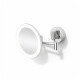Make-upspiegel met 3x vergroting, rond, met LED-verlichting, traploze kleurregeling, kantelbaar, dubbele beweegbare arm / chroom #1