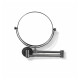 Make-upspiegel, recht / 3x vergroting, rond, kantelbaar, dubbele beweegbare arm / matzwart #1