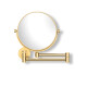 Make-upspiegel, recht / 3x vergroting, rond, kantelbaar, dubbele beweegbare arm / goudglans #1