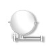 Make-upspiegel, recht / 3x vergroting, rond, kantelbaar, dubbele beweegbare arm / chroom #1