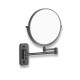 Make-upspiegel, recht / 3x vergroting, rond, kantelbaar, dubbele beweegbare arm / matzwart #1
