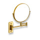 Make-upspiegel, recht / 3x vergroting, rond, kantelbaar, dubbele beweegbare arm / goudkleurig glanzend #1