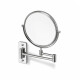 Make-upspiegel, recht / 3x vergrotend, rond, kantelbaar, dubbele beweegbare arm / chroom #1