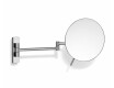 Make-upspiegel met 3x vergroting, rond, kantelbaar, dubbele beweegbare arm / chroom
