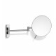 Make-upspiegel met 3x vergroting, rond, kantelbaar, dubbele beweegbare arm / chroom #1